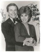 Robert Wagner & Stefanie Powers Signed 10 x 8 inch b/w photo, to Nora. Condition 7/10. All
