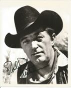 Robert Mitchum Signed 10 x 8 b/w photo. Condition 8/10. All autographs are genuine hand signed and