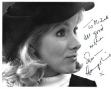 Susan Hampshire Signed photo black and white 10 x 8 inch. Dedicated To Michael. Inscribed All good