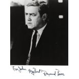 Raymond Burr Signed 8 x 6 inch b/w photo, inscribed for John My Best. Condition 9/10. All autographs