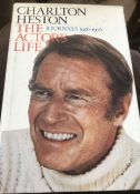 Charlton Heston Signed hardback book The Actors Life: Journals 1956-1976 . All autographs are