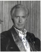 Griffith Jones Signed photo black and white 10 x 8 inch. From Strangler's Web. Dedicated Michael.