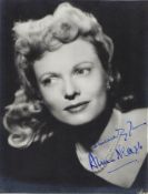 Anna Neagle Signed photo black and white 9 x 7 inch. Inscribed Sincerely yours. Condition report out