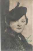 Vera Pearce Signed 6 x 4 inch sepia photo signed in green to darker area. Condition 5/10. All