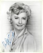 Barbara Stanwyck Signed photo black and white 10 x 8 inch. Condition report out of 10, 8. Several