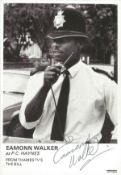 Eamonn Walker signed 6 x 4 inch b/w portrait photo from TV series The Bill. Condition 8/10. All