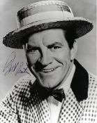Robert Preston Signed 10x 8 inch b/w photo from The Music Man. Condition 8/10. All autographs are