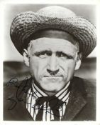 James Whitmore Signed 10 x 8 inch b/w photo from Oklahoma, inscribed best wishes. Condition 6/10.