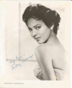 Dorothy Dandridge Signed vintage 10 x 8 inch b/w portrait photo rare early autograph 1960s, few