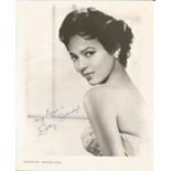 Dorothy Dandridge Signed vintage 10 x 8 inch b/w portrait photo rare early autograph 1960s, few