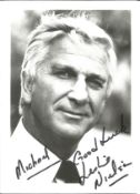 Leslie Nielsen Signed 6 x 4 inch b/w photo Michael. Condition 8/10. All autographs are genuine