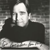Beau Bridges signed 10 x 8 inch b/w portrait photo, dedicated to Nora Peace and Love. Condition 8/