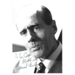 Leonard Cheshire VC signed 7 x 5 inch b/w photo to Len. Condition 8/10. All autographs are genuine