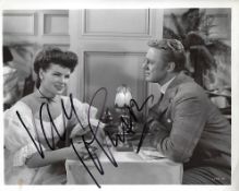 Van Johnson Signed 10 x 8 inch b/w photo, slight creases bottom. Condition 6/10. All autographs