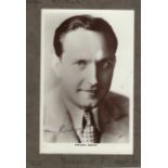 Fredric March Signed 6 x 4 inch b/w photo mounted to card, slightly faded. Condition 7/10. All