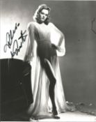 Alexis Smith Signed 10 x 8 inch b/w photo. Condition 8/10. All autographs are genuine hand signed