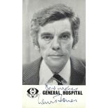 Lewis Jones Signed 6 x 4 inch b/w promo photo General Hospital. Condition 7/10. All autographs are