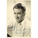 Ian Bannen signed vintage 6 x 4inch b/w photo to John, young portrait. Condition 8/10. All