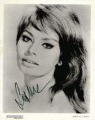 Sophia Loren Signed 10 x 8 inch b/w photo. Condition 8/10. All autographs are genuine hand signed
