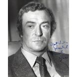 Michael Caine Signed 10 x 8 inch b/w photo from Dressed to Kill to Gerald Best Wishes. Condition 9/