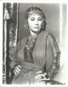 Judith Anderson signed vintage 10 x 8 inch b/w photo 3/4 length pose. Condition 9/10. All autographs
