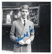 James Fox Signed 4 x 4 inch b/w photo. Condition 7/10. All autographs are genuine hand signed and