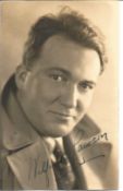 Wilfred Lawson signed 6 x 4 inch sepia, tape marks to back. Condition 6/10. All autographs are