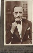 Ralph Lynn Signed 6 x 4 inch b/w photo mounted to card, slightly faded. Condition 6/10. All