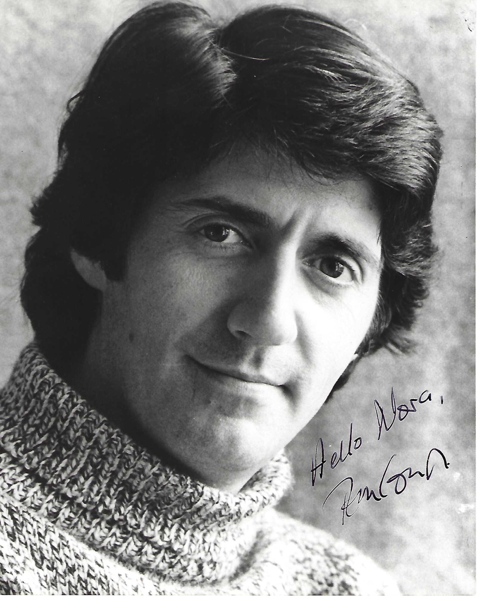 Tom Conti Signed 10 x 8 inch b/w portrait photo, inscribed hello Nora. Condition 8/10. All