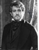 Placido Domingo Signed photo black and white 10 x 8 inch. From La Traviata. Condition report out