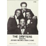 Johnny Moore signed 6 x 4 inch Drifters promo photocard. Condition 8/10. All autographs are