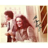 Connie Francis Signed 10 x 8 inch colour photo, slightly blurry image to Nora. Condition 7/10. All