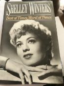Shelley Winters Signed hardback book Best of Times, Worst of Times, to Nora, some foxing to pages.