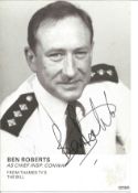 Ben Roberts signed 6 x 4 inch b/w portrait photo from TV series The Bill. Condition 8/10. All