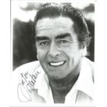 Victor Mature Signed 10 x 8 b/w photo, few dings. Condition 7/10. All autographs are genuine hand