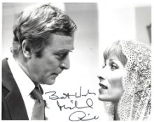 Michael Caine Signed 10 x 8 inch b/w photo from Silver Bears inscribed Best Wishes. Condition 7/