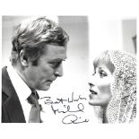 Michael Caine Signed 10 x 8 inch b/w photo from Silver Bears inscribed Best Wishes. Condition 7/