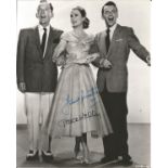 Grace Kelly Signed 10 x 8 b/w photo From High Society with a secretarial Frank Sinatra autograph.