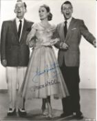 Grace Kelly Signed 10 x 8 b/w photo From High Society with a secretarial Frank Sinatra autograph.