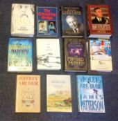 Hardback book collection 11 some signed titles includes Dangerous Sea David Roberts, Mountbatten