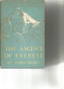 The Ascent of Everest by John Hunt. Unsigned hardback book with dust jacket printed in 1954 in Great
