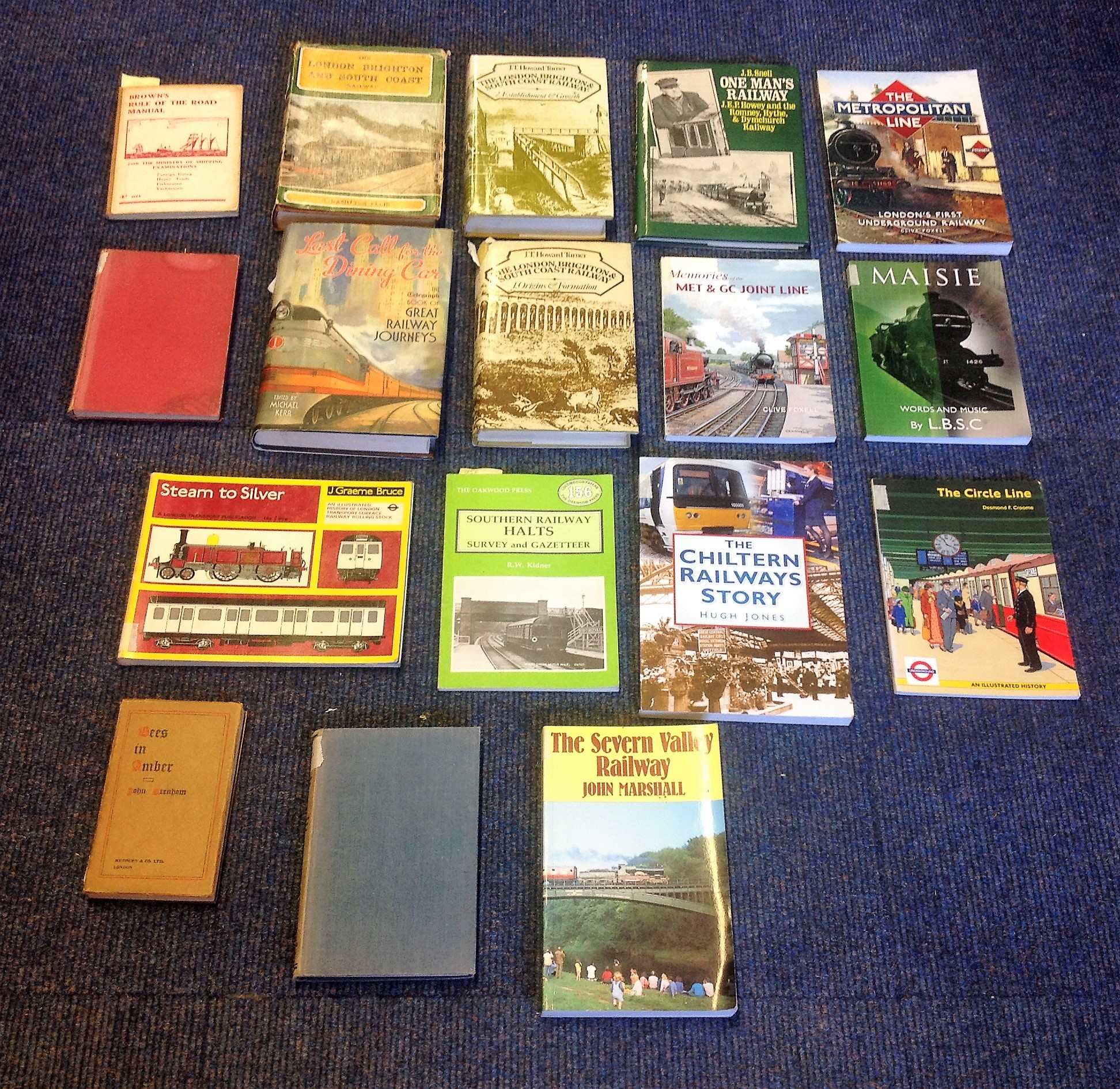 Railway Hardback and Softback book collection 16 titles include The Chiltern Railway Story, Stem