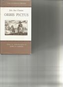 Orbis Pictus by John Amos Comenius. Small unsigned hardback book with dust jacket Printed in 1968 in