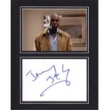 Blowout Sale! Heroes Jimmy Jean Louis hand signed professionally mounted display. This beautiful