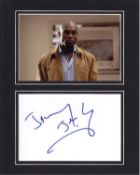 Blowout Sale! Heroes Jimmy Jean Louis hand signed professionally mounted display. This beautiful