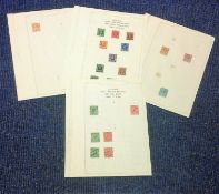Great Britain stamp collection 4 loose sheets dated 1911/1936 mint and used catalogue value £100. We