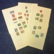 British Guiana stamp collection on 5 loose album pages, Mint and used. We combine postage on