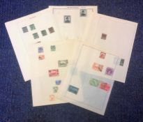 Brunei and Burma stamp collection on 6 album pages, Mint and used. We combine postage on multiple