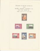 Hong Kong stamp collection 6 mint stamps Centenary of British Occupation 1941 catalogue value £