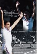 TREVOR BROOKING football autographed 12 x 8 photo, a superb photo depicting a montage of images
